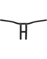 Biltwell 6262-2013 12" Tyson XL Pullback 1" Black T-Bar Slotted Harley