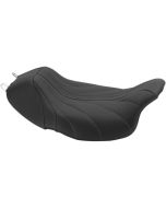 Mustang 75059GM Black/Grey Gravity Revere Journey Solo Seat Harley Touring 08-Up