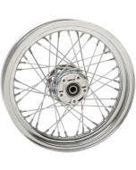 Chrome 40 Spoke Laced 16" Front Wheel Repl Harley 08-20 w/ FLH/T Touring