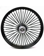 Ultima 37-725 Black Fat King 48 Spoke Front Wheel w/ Billet Hub 23"x3.5" Dual
