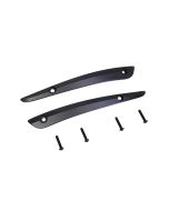 V-Twin 42-0235 Black Split Windshield Trim Set OE 57400320 Harley FLTR 2015-Up