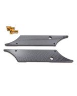 V-Twin 42-7103 Wyatt Gatling Carbon Fiber Saddlebag Latch Cover 93-13 Harley FLT