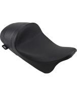 Drag EZ-On Predator Forward Low Solo Seat Black Vinyl Harley FLH/T 08-Up