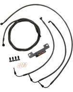 LA Choppers Cable Brake Line Kit 15-17 Ape Hanger Midnight No ABS Harley M8 17-Up