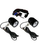 Custom Dynamics ProBeam Black LED Halo Fog Lamps Indian Cruiser 14-19