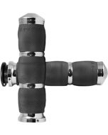 Avon IN-TO-AIR-90-CH Velvet Air Cushion Chrome 3 Ring Hand Grips Indian 18-20