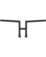Biltwell 6202-2016 1" H2 Slotted Black Handlebar Harley Metric