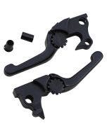 PSR 12-01655-22 Black Anthem Shorty Lever Set Pair Harley Sportster XL 14-20