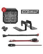 XK Glow C3 Cube Fog Lights With RGB Accent Lighting Kit XK065001-FO-KIT