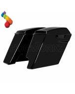 Hogworkz Color Choice 2-Into-1 Extended 4" Stretched Saddlebags Harley FLH '14-'20 