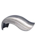 V-Twin 50-0152 Raw Rear Fender Bobbed Style w/ Left Cut Out Harley Rigid Models