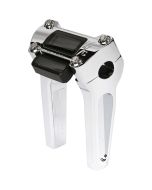 Thrashin Supply Chrome 6" w/ Gauge Cutout Handlebar Straight Riser TSC-6025-3