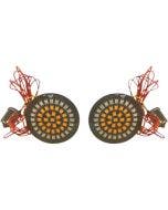 Custom Dynamics Dynamic Clusters2 LED Rear Turn Signal Bullet Insert 1156 Harley
