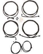 LA Choppers Plug Play Cable Wire Kit 8 Ape Hanger ABS Midnight Harley Touring 17-Up