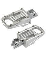 Biltwell 7005-303-03 Punisher Footpeg Rider Polished Harley M8 Softail 18-20