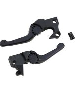 PSR 12-01653-22 Black Anthem Shorty Lever Set Pair Harley Sportster XL 04-13