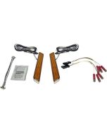 Custom Dynamics LED Front Fork Lightz Amber Lens Chrome Universal 12V