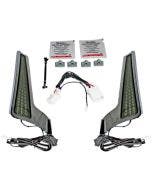 Custom Dynamics Chrome Smoke Lens LED Fender Fillerz Fascia Panel Harley 06-09