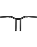 Burly Brand Gloss Black Dominator Bars Straight 10 Rise Internal Wiring B12-6071B
