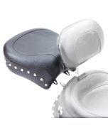 Mustang 79347 Studded Wide Recessed Rear Seat for Harley Dyna FXD 06-17
