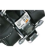 Kuryakyn 9171 Chrome Curved Laydown License Plate Mount with Frame (ea)