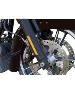 Custom Dynamics LED Front Fork Lightz Amber Lens Black Harley FLH/T X 10-13