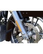 Custom Dynamics LED Front Fork Lightz Amber Lens Chrome Harley FLH/T 97-13