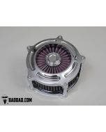Bad Dad Chrome Classic Series Bolt-On Air Cleaner Harley Dyna 99-07