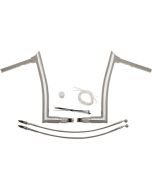 FBI Fat Baggers 1-1/2 Chrome 14" EZ Install Pointed Handlebar Cable PKG FLTR 15-20