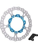Arlen Ness 300-001 14” Big Brake Rotor Kits Front Left Blue Harley Touring FLH/T