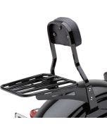 Cobra 02-3500B Black Rear Luggage Rack for Cobra Sissy Bar Metric Cruiser
