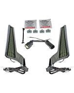 Custom Dynamics Chrome Smoke Lens LED Fender Fillerz Fascia Panel Harley 10-13