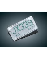 Kuryakyn Chrome Large Ball Milled License Plate Frame (ea)