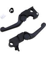 PSR 12-01665-22 Black Anthem Shorty Lever Set Pair Harley FLSTNE FXSBSE 2014