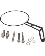 Pro One 102322AB Weekend Warrior Billet Aluminum Left Oval Mirror Harley
