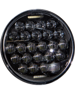Harddrive LED Headlight 5.75" 75W Black 3500/2000 Lumens Harley Softail Dyna FXR