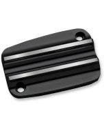 Covingtons Customs Black Finned Front Brake Master Cylinder Cover Harley 13-19