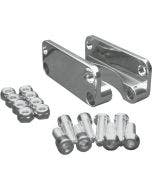 Covingtons Chrome Front Fender Brackets Adapters for 21" Wheel 03-13 Harley CVO