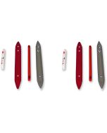 Custom Dynamics CD-BL8C-RR Chrome Tru-Flex Rear 8" LED Tail Lights Universal 