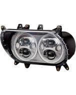 Custom Dynamics Chrome Veil 5.75" Dual LED Halo Headlight Turn Signal FLTR 15-19