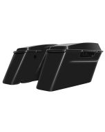 Hogworkz OEM Length Saddlebags w/ Lids Harley '14-'19 FLH - Vivid Black