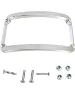 Klock Werks Raw License Plate Frame for Frenched Rear Fenders Softail & FLHT