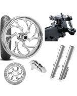 RC 26 Shifter Chrome Wheel Tire Neck Rake Front End Package Harley Single Side