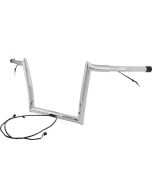Paul Yaffe OEMPW-15L-12 C Chrome 12" OE Monkey Bar Pre Wired Harley FLTR 15-Up