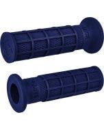 ODI Hart-Luck Signature Full-Waffle Slip-On Grips 1" Blue Harley & Custom
