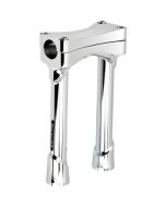 Biltwell Chrome Oversized Murdock Straight Risers 3.5" Center Mounting Holes
