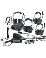 NavAtlas 4 Person Over Head Communication Package Intercom Headset & Radio