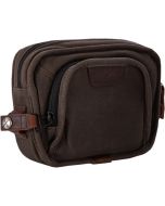 Burly Brand B15-1012D Dark Oak Brown Motorcycle Handlebar Cargo Storage Bag