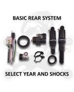 Dirty Air Rear Aluminum Bagger Air Ride Rear Suspension Shock Kit Harley FLH 00-19