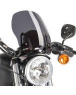 Puig 9283F Dark Smoke New Generation Naked Windscreen Harley Sportster XL 04-17
